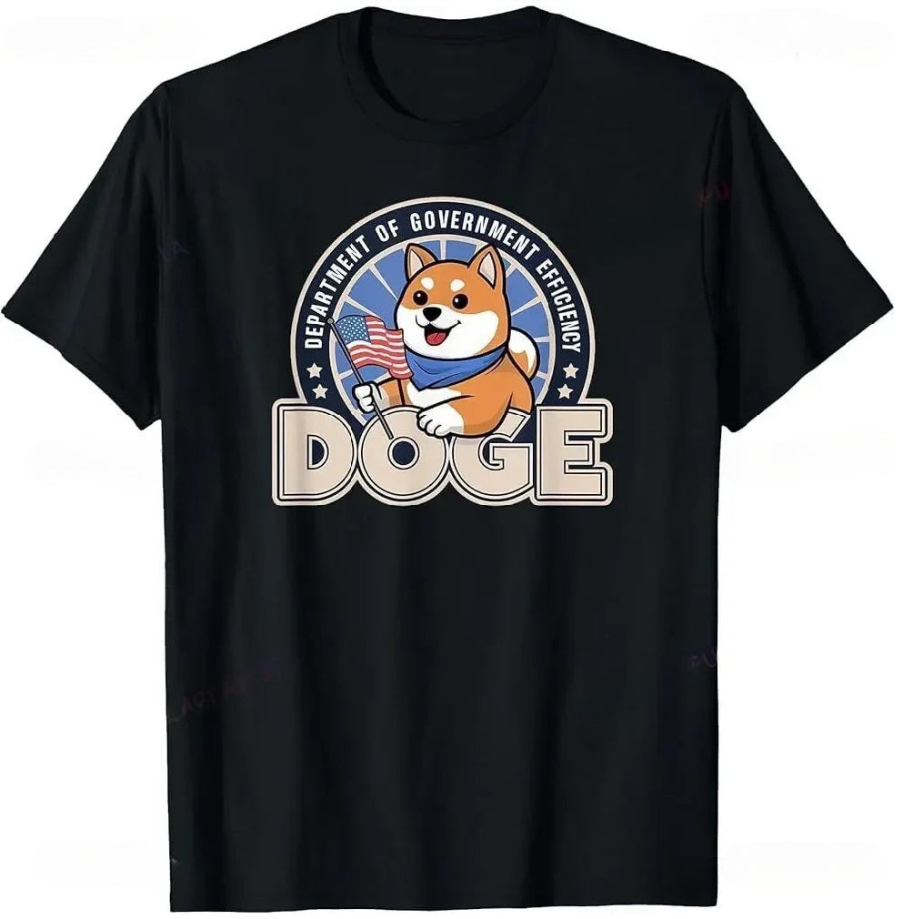 DOGE Crypto Department of Government Efficiency Cotton T-Shirt