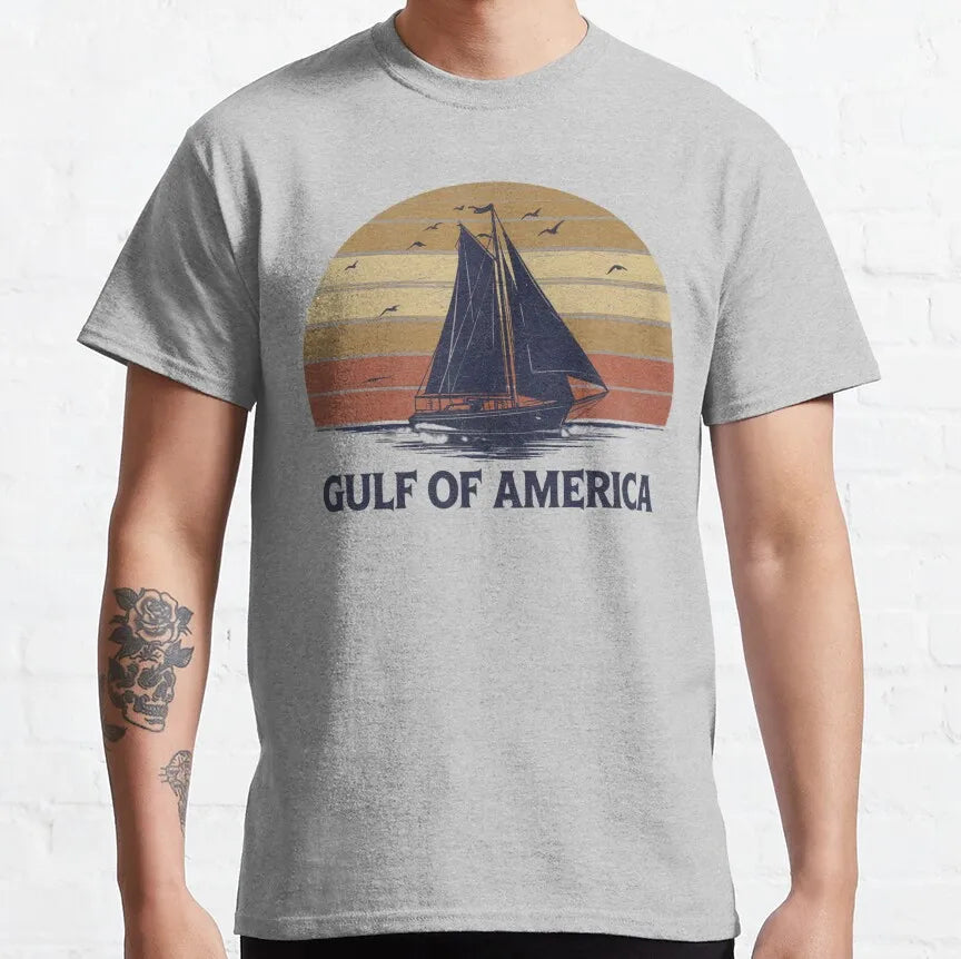 Gulf of America Sailing Cotton T-Shirts (4 Colors)