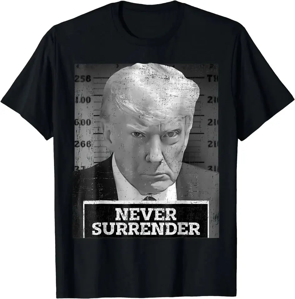 Trump Never Surrender Cotton T-Shirt