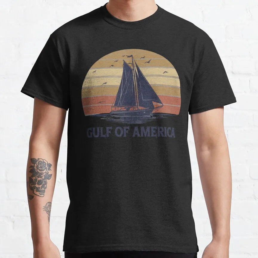 Gulf of America Sailing Cotton T-Shirts (4 Colors)