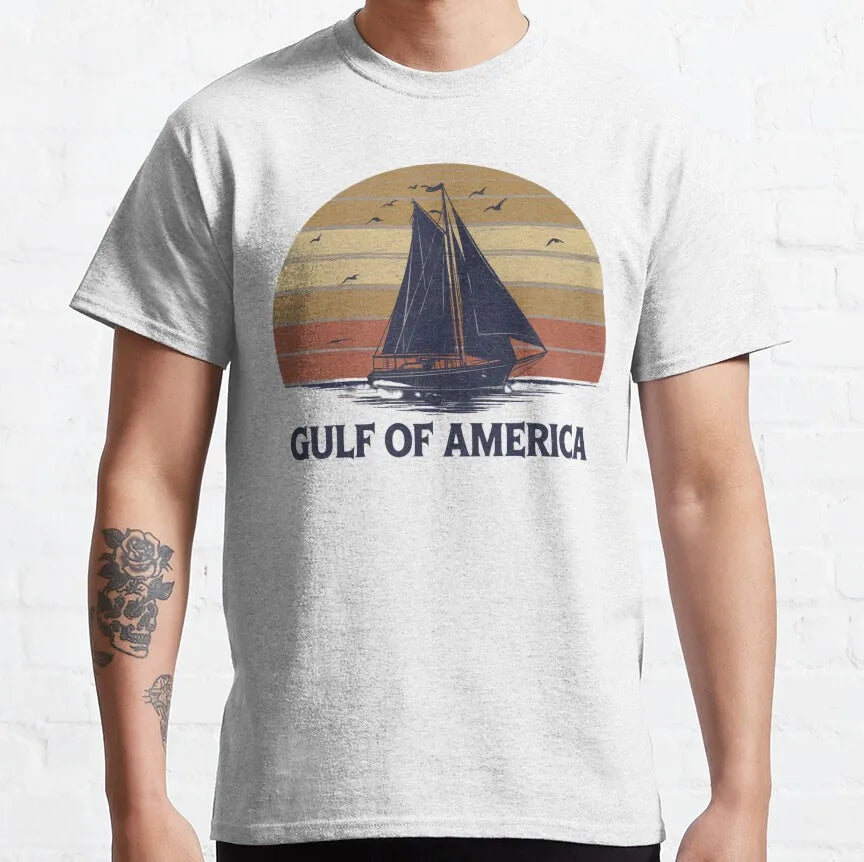 Gulf of America Sailing Cotton T-Shirts (4 Colors)