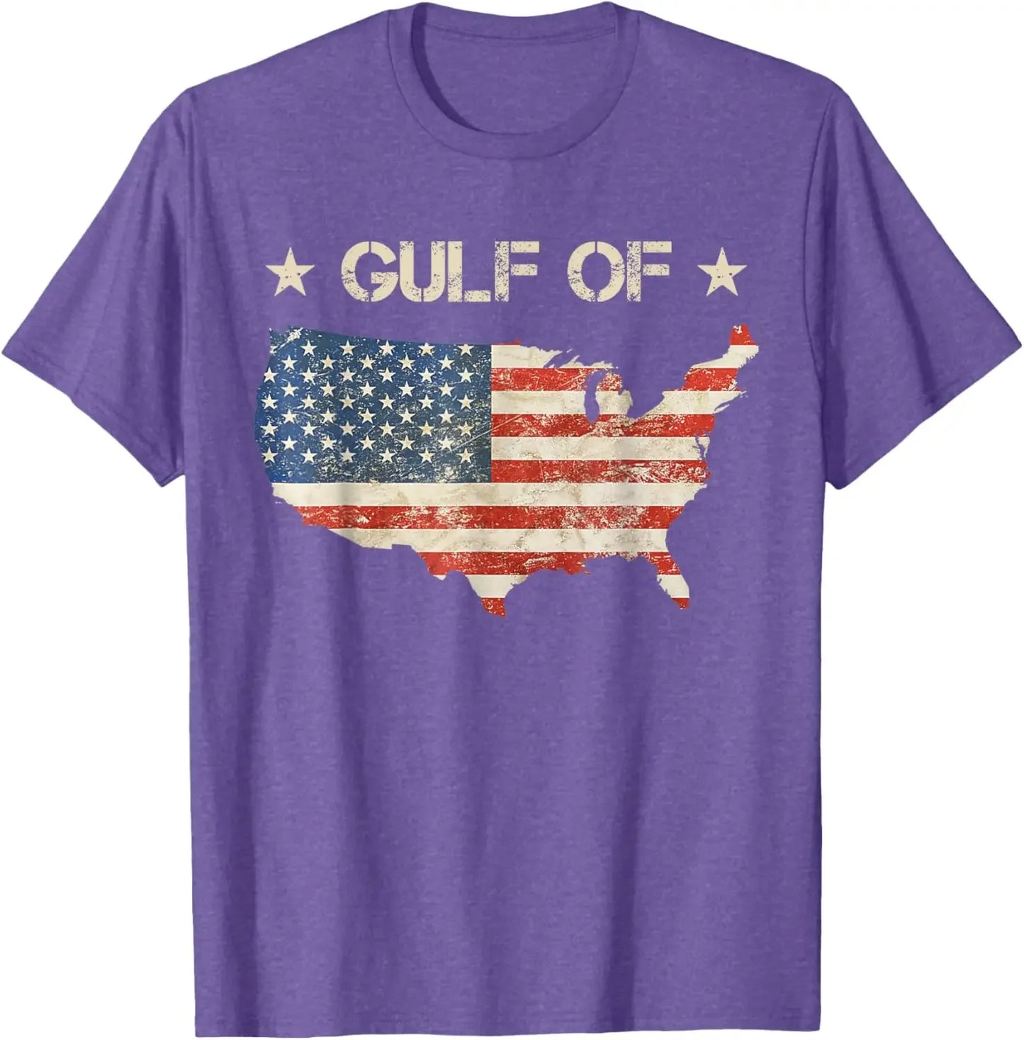 Gulf of America USA Flag Cotton T-Shirts (5 Colors)